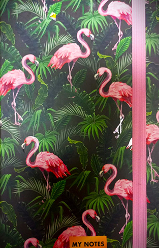 Pink Flamingos Lined Journal